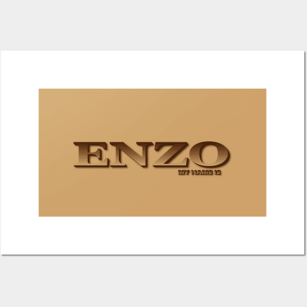 ENZO. MY NAME IS ENZO. SAMER BRASIL Wall Art by Samer Brasil